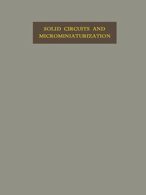cover image of Solid Circuits and Microminiaturization